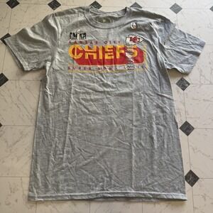 Fanatics Kansas City Chiefs Super Bowl LVII Roster T Shirt Mens M Gray